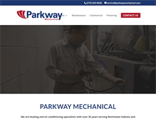 Tablet Screenshot of parkwaymechanical.com